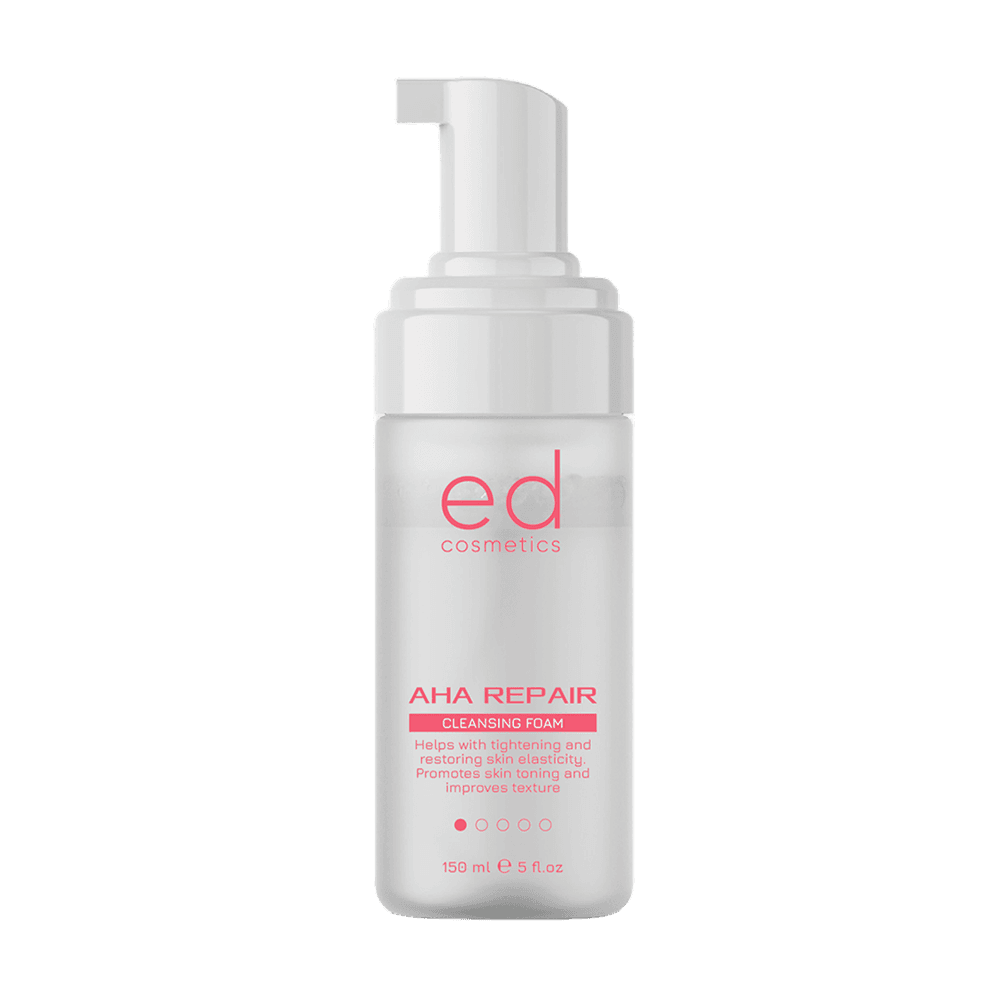 Очищувальна пінка з AHA-кислотами AHA Repair Cleansing Foam ED Cosmetics, 150 мл