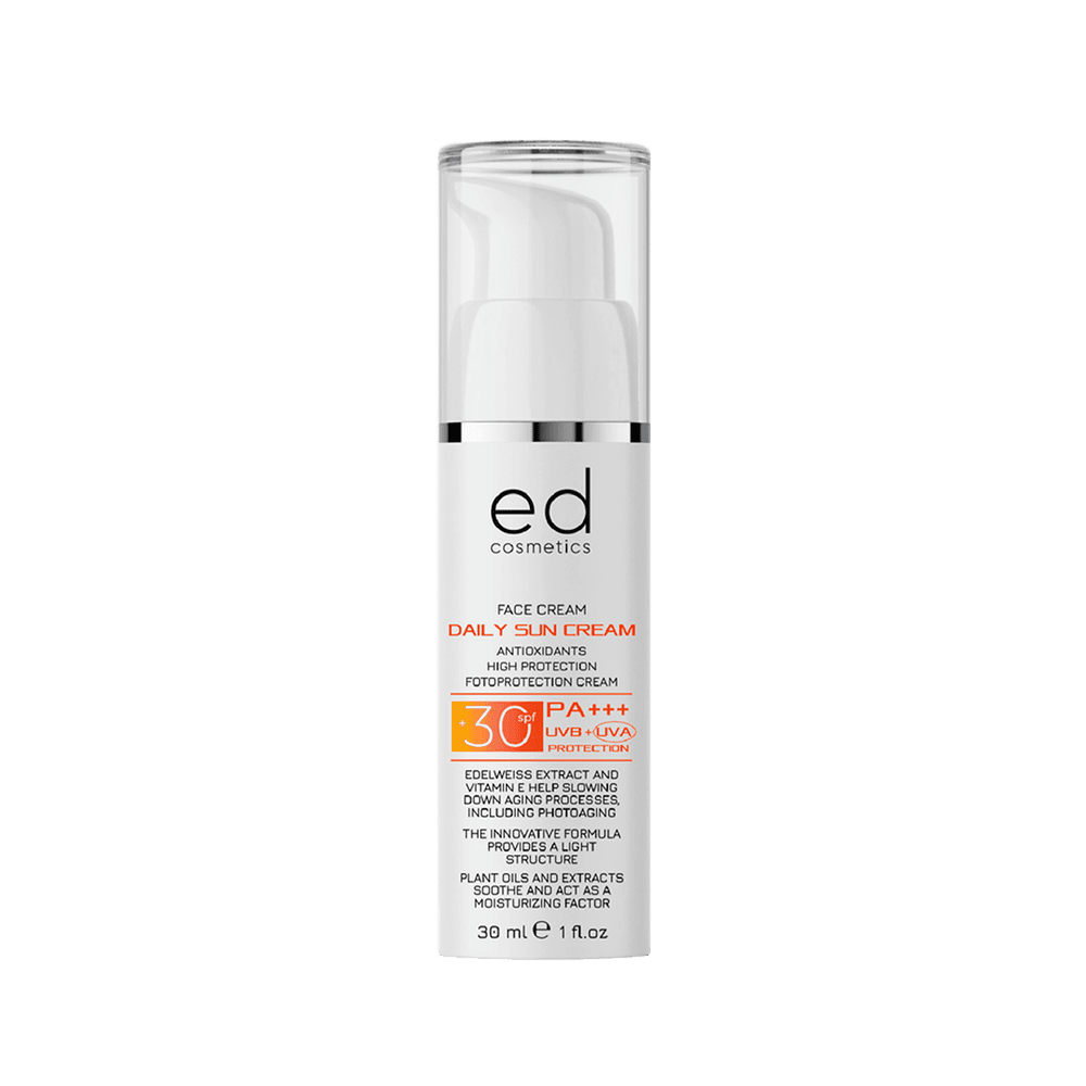 Денний сонцезахисний крем SPF 30 ED Cosmetics Daily Sun Cream 30 мл