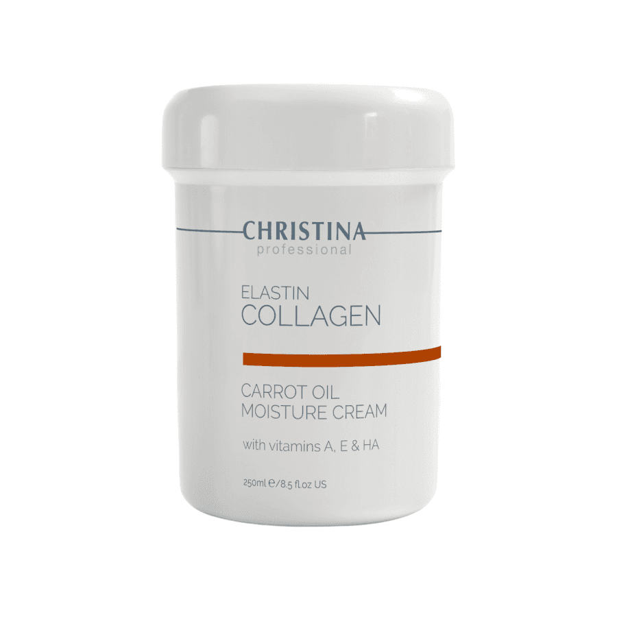 Зволожувальний морквяний крем для сухої шкіри Christina Elastin Collagen Carrot Cream 250 мл