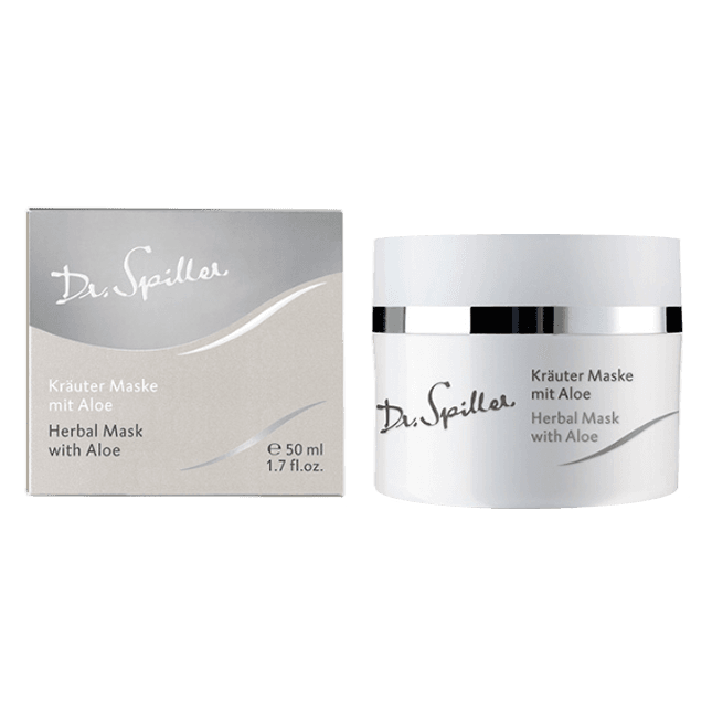 Трав’яна гелева маска з алое для проблемної шкіри Dr. Spiller Herbal Mask With Aloe, 50 мл