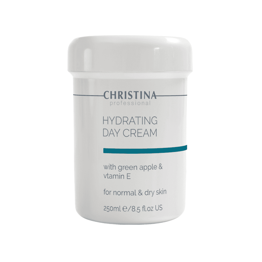 Зволожувальний крем із зеленим яблуком і вітаміном Е Christina Hydrating Day Cream Green Apple + Vit.E 250 мл