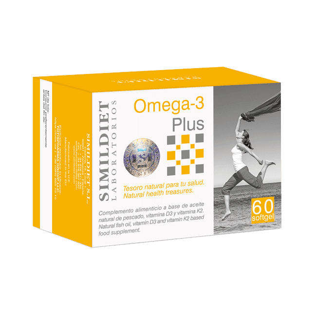 Омега-3 комплекс з вітамінами D3, K2 та E Simildiet Omega-3 Plus 60 капсул