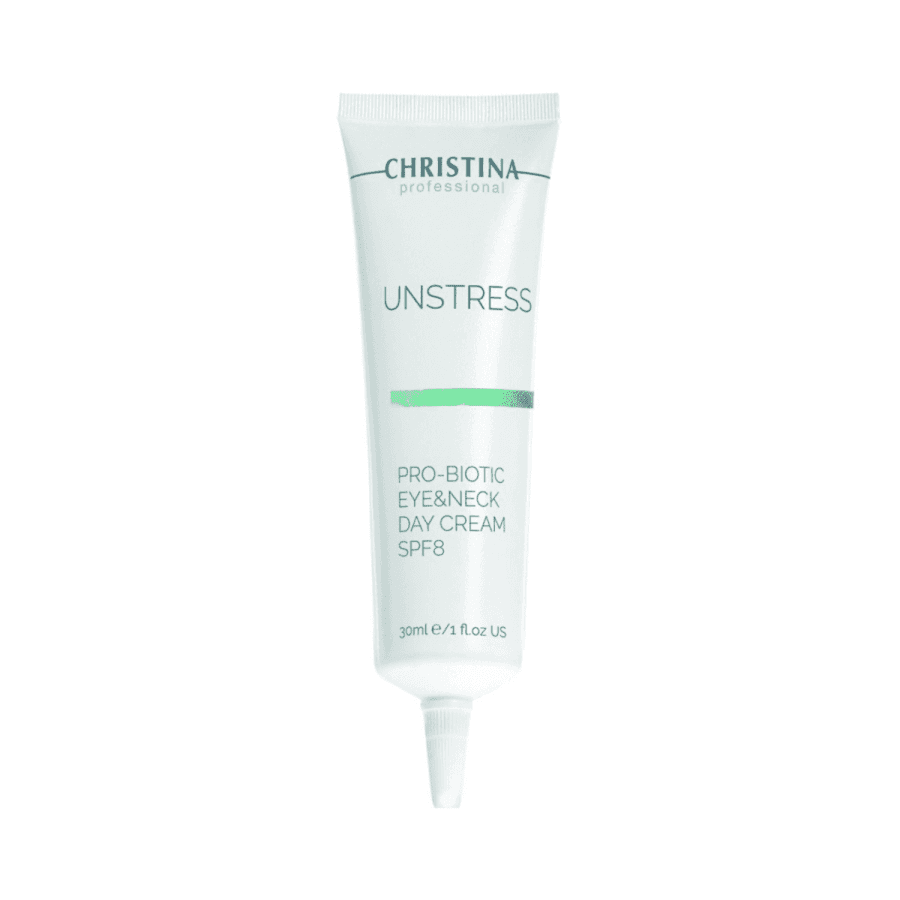 Денний крем для шкіри навколо очей та шиї SPF 8 Christina UNSTRESS Probiotic 30 мл