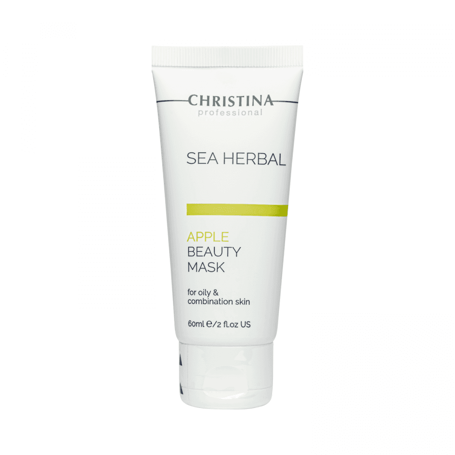Маска для обличчя з екстрактом зеленого яблука Christina Sea Herbal Beauty Mask Green Apple, 60 мл