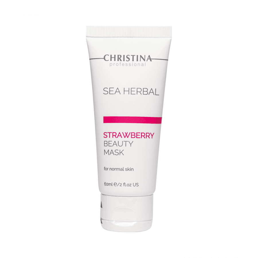 Полунична маска краси для нормальної шкіри Christina Sea Herbal Beauty Mask Strawberry, 60 мл