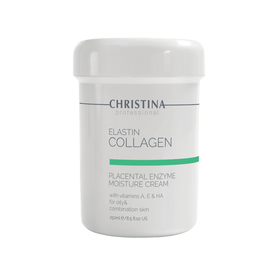 Плацентарний крем для жирної шкіри Christina ElastinCollagen Placental Enzyme Moisture Cream 250 мл