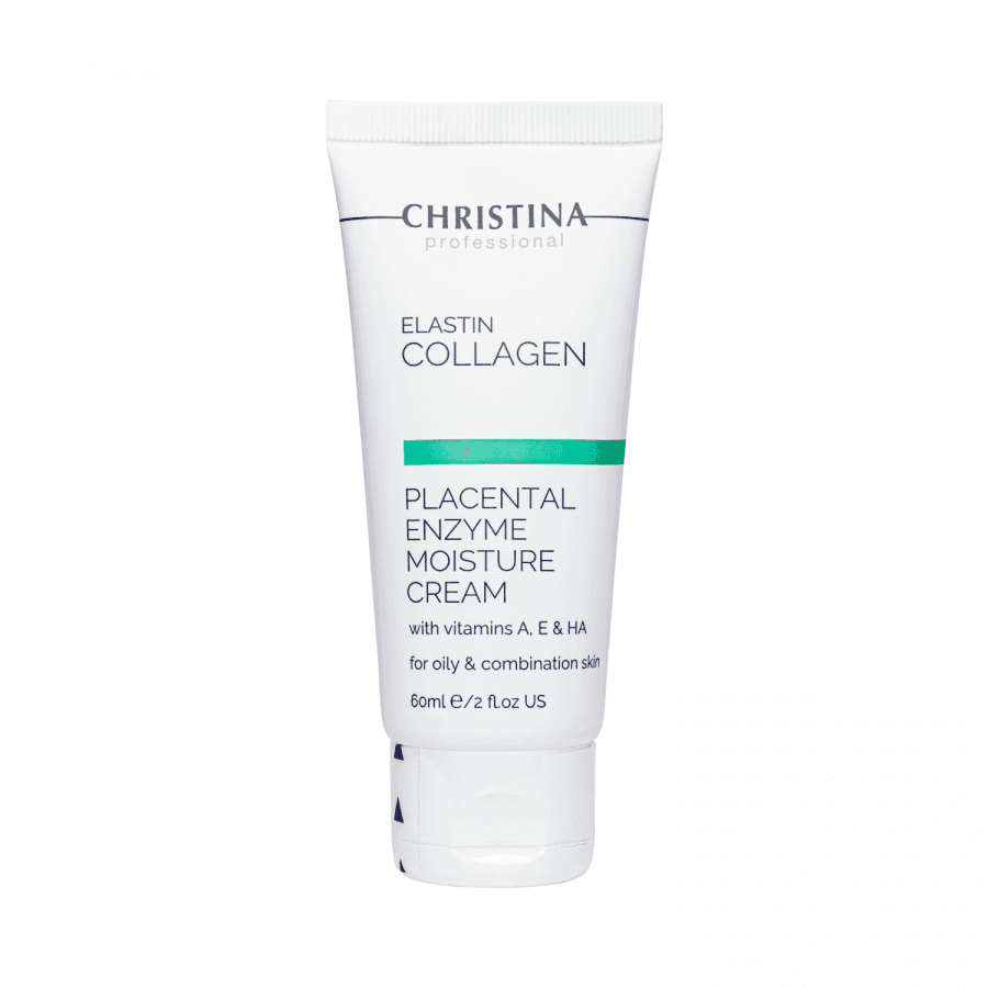 Плацентарний крем для жирної шкіри Christina ElastinCollagen Placental Enzyme Moisture Cream 60 мл