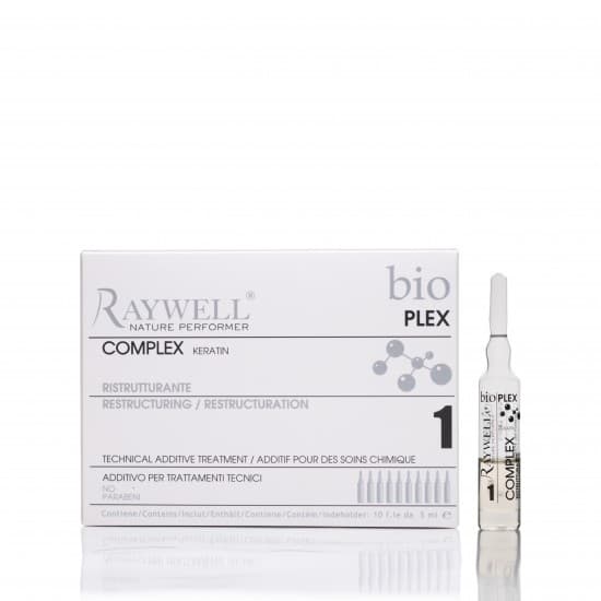 Ампули з кератином для захисту волосся Raywell Bio Plex, 10×10 мл