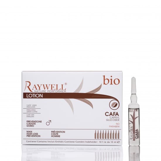 Ампули проти випадіння волосся для чоловіків Raywell Bio CAFA, 10×10 мл