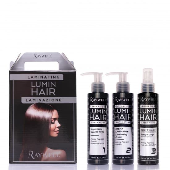Набір для термоактивного ламінування волосся Raywell Lumin Hair 3×150 мл