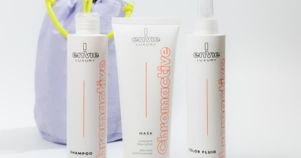 Набір для фарбованого волосся Envie Sublime Chromactive з екстрактом граната + косметичка