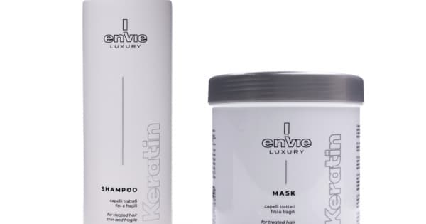 Набір для відновлення пошкодженого волосся Envie Sublime Keratin (шампунь + маска, 1000 мл × 2)