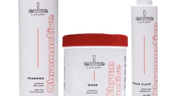 Набір для фарбованого волосся з екстрактом гранату ENVIE Sublime Chromactive (шампунь 1000 мл + маска 1000 мл + спрей 250 мл)