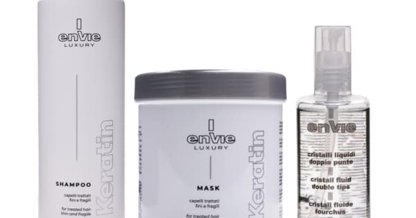 Набір для відновлення пошкодженого волосся Envie Sublime Keratin (шампунь + маска + флюїд)
