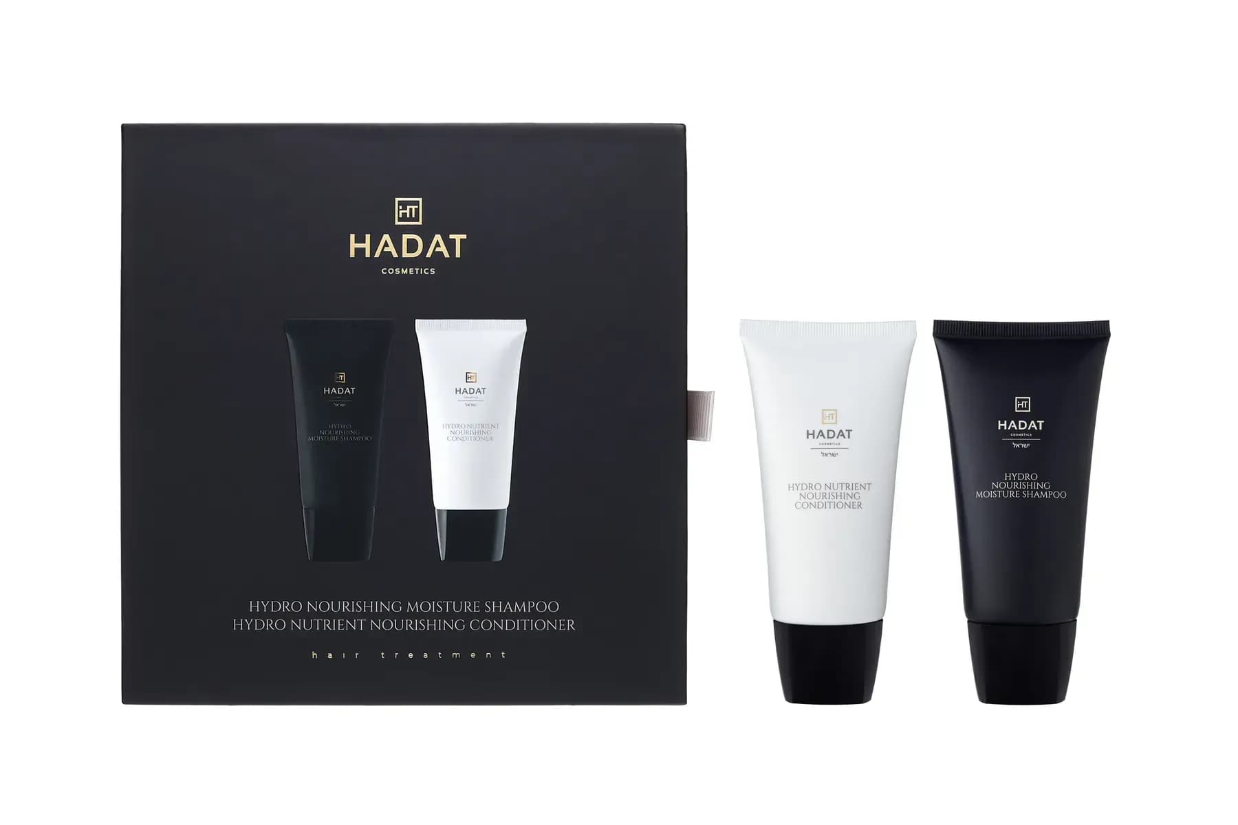Подарунковий набір для зволоження волосся Hadat Hydro Nourishing (шампунь + кондиціонер, 70 мл), 70 ml
