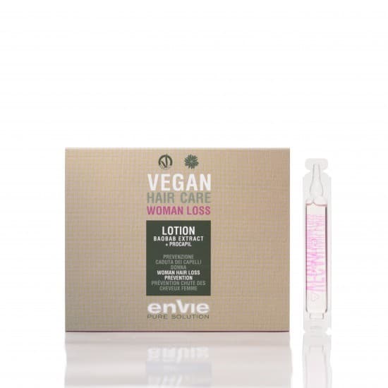 Лікувальний лосьйон в ампулах проти випадіння волосся Raywell Envie Vegan Woman Loss New