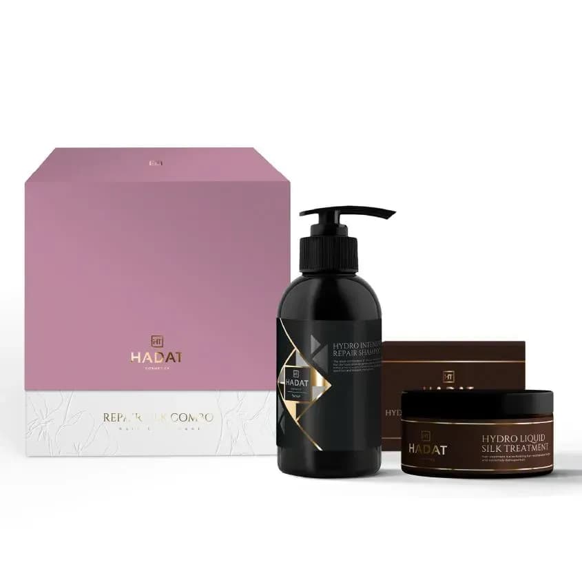 Святковий набір для волосся Hadat Cosmetics Repair Silk Combo